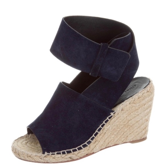 CELINE Suede Espadrille Wedges - Picture 5 of 5